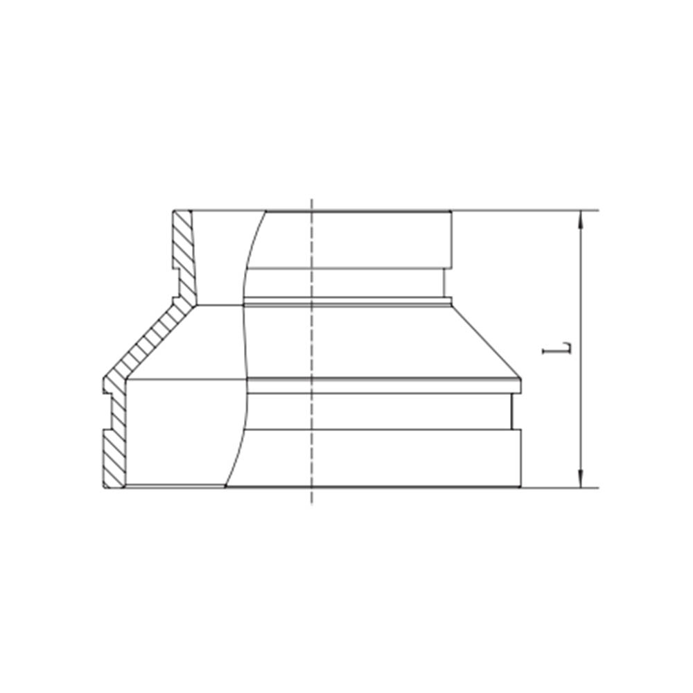 Reducer Konsentris Beralur